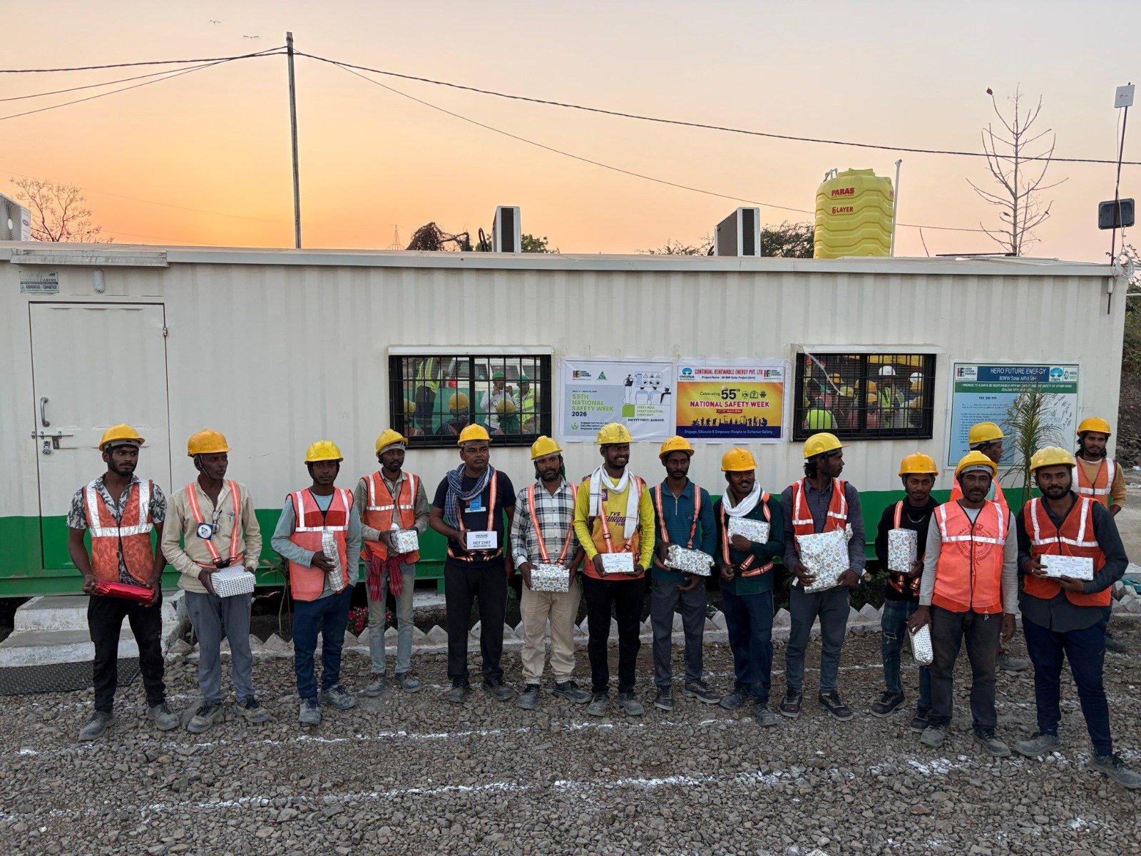 Continual site team celebrating National Safety Week