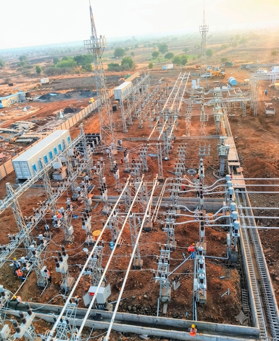 Electrical substation infrastructure project
